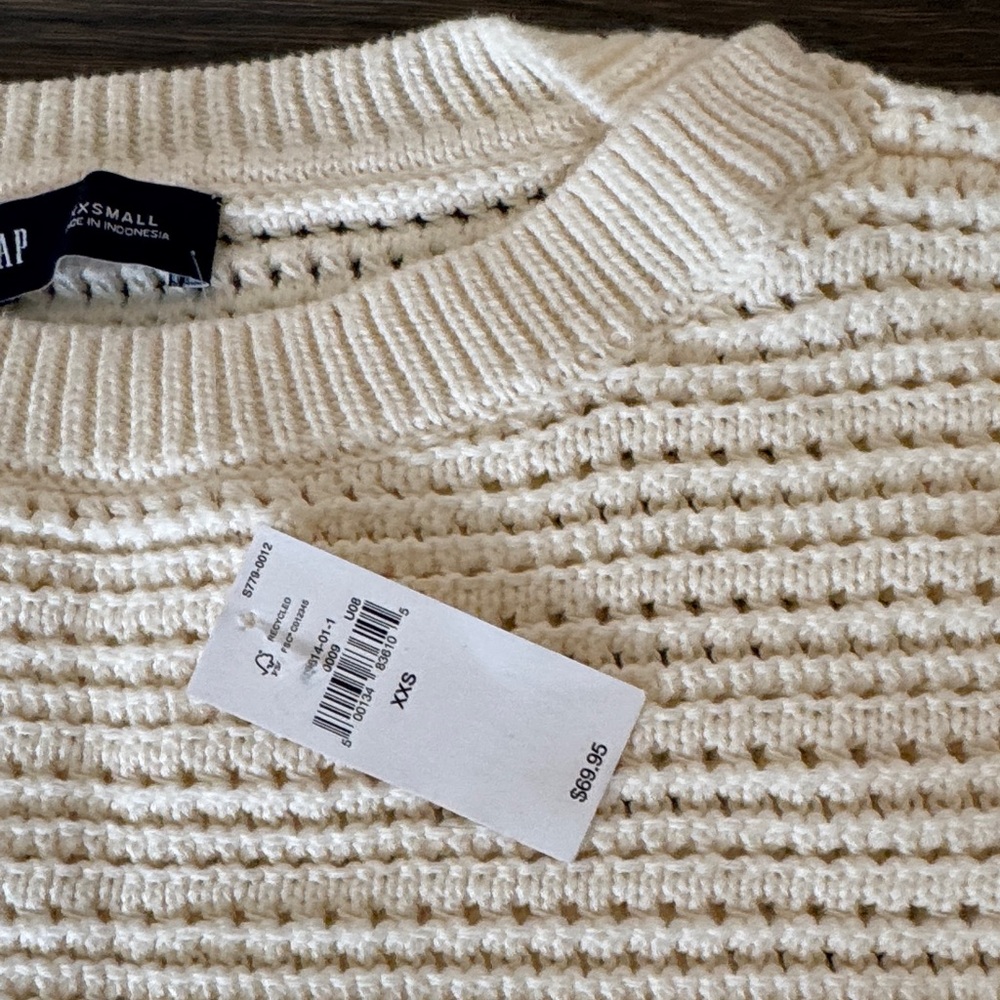 NWT Gap Cream Knit Sweater & Shorts Set - Picture 3 of 5